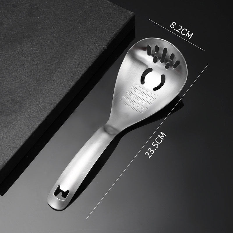 🥄50% OFF NOW! Multipurpose Stainless Steel Kitchen Spoon‑2‑in‑1 Cooking Utensil with Grater & Drain Holes, Multi‑Function Skimmer Spoon for Straining, Stirring, Grating Ginger Garlic