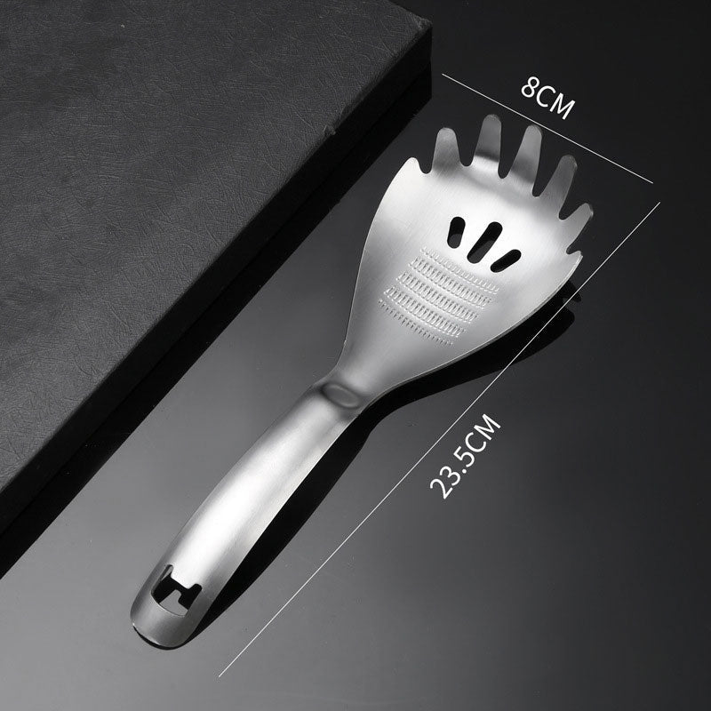 🥄50% OFF NOW! Multipurpose Stainless Steel Kitchen Spoon‑2‑in‑1 Cooking Utensil with Grater & Drain Holes, Multi‑Function Skimmer Spoon for Straining, Stirring, Grating Ginger Garlic
