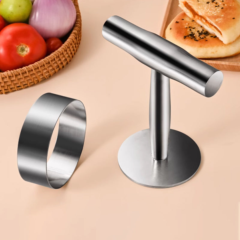 🔥50% OFF!🥩Steak Press Round Patty Mold | Food‑Grade 304 Stainless Steel Burger Patty Maker