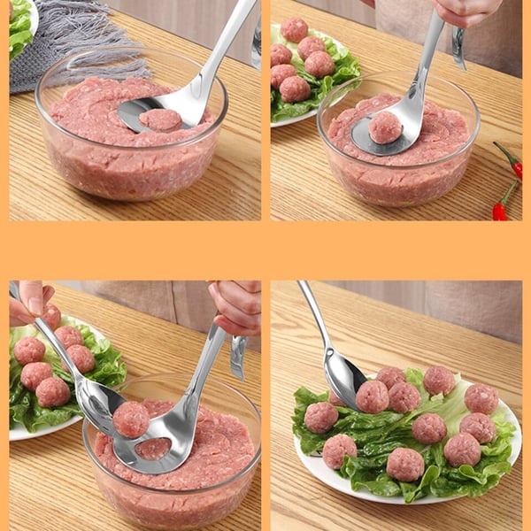 🥳2026 HOT SALE🥳💞50K+ SOLD! 🥩🍴 65% OFF! Meatball Spoon – Non‑stick, scoop & drain in one. No more messy hands – perfect meatballs in seconds! – a must‑have kitchen gadget! 🎁✨