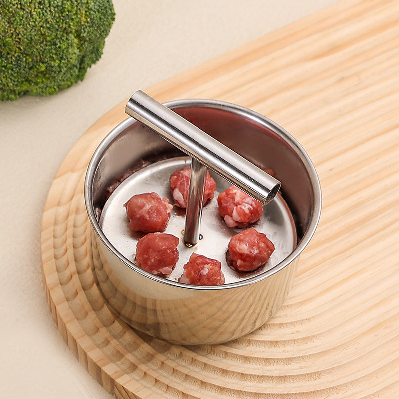 🥳HOT SALE🥳💞10K+ SOLD! Meatball Mould – From £7.98! 304 steel, 6/12 holes & ergonomic. Perfect balls every time – grab yours! ✅