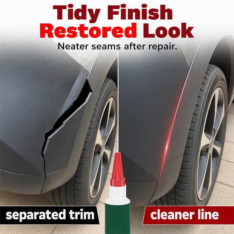🥳2026 HOT SALE🥳💞50K+ SOLD! 🚗🔧 50% OFF! Bumper Repair Adhesive – Precision nozzle for trim, edge & gap repairs. White formula blends with most bumpers. From £6.99 – lowest price online! 🛡️✨