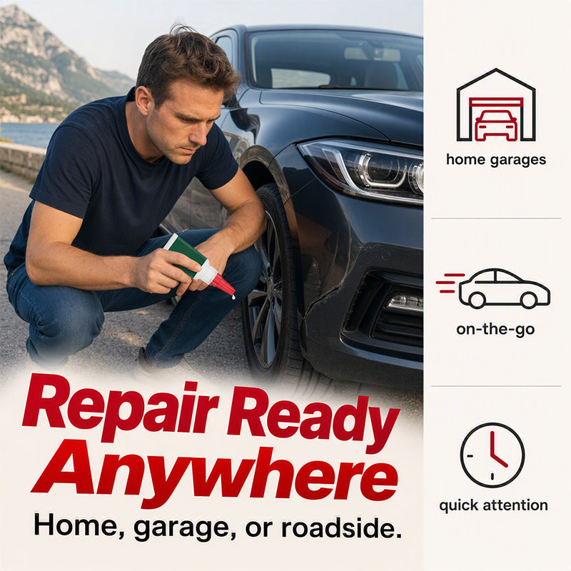 🥳2026 HOT SALE🥳💞50K+ SOLD! 🚗🔧 50% OFF! Bumper Repair Adhesive – Precision nozzle for trim, edge & gap repairs. White formula blends with most bumpers. From £6.99 – lowest price online! 🛡️✨