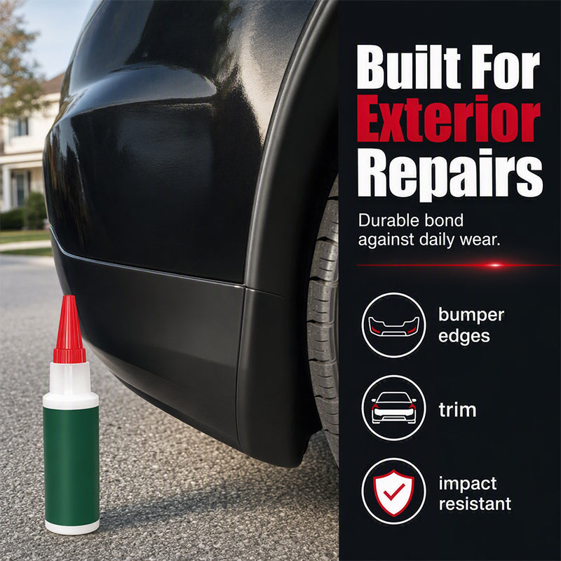 🥳2026 HOT SALE🥳💞50K+ SOLD! 🚗🔧 50% OFF! Bumper Repair Adhesive – Precision nozzle for trim, edge & gap repairs. White formula blends with most bumpers. From £6.99 – lowest price online! 🛡️✨