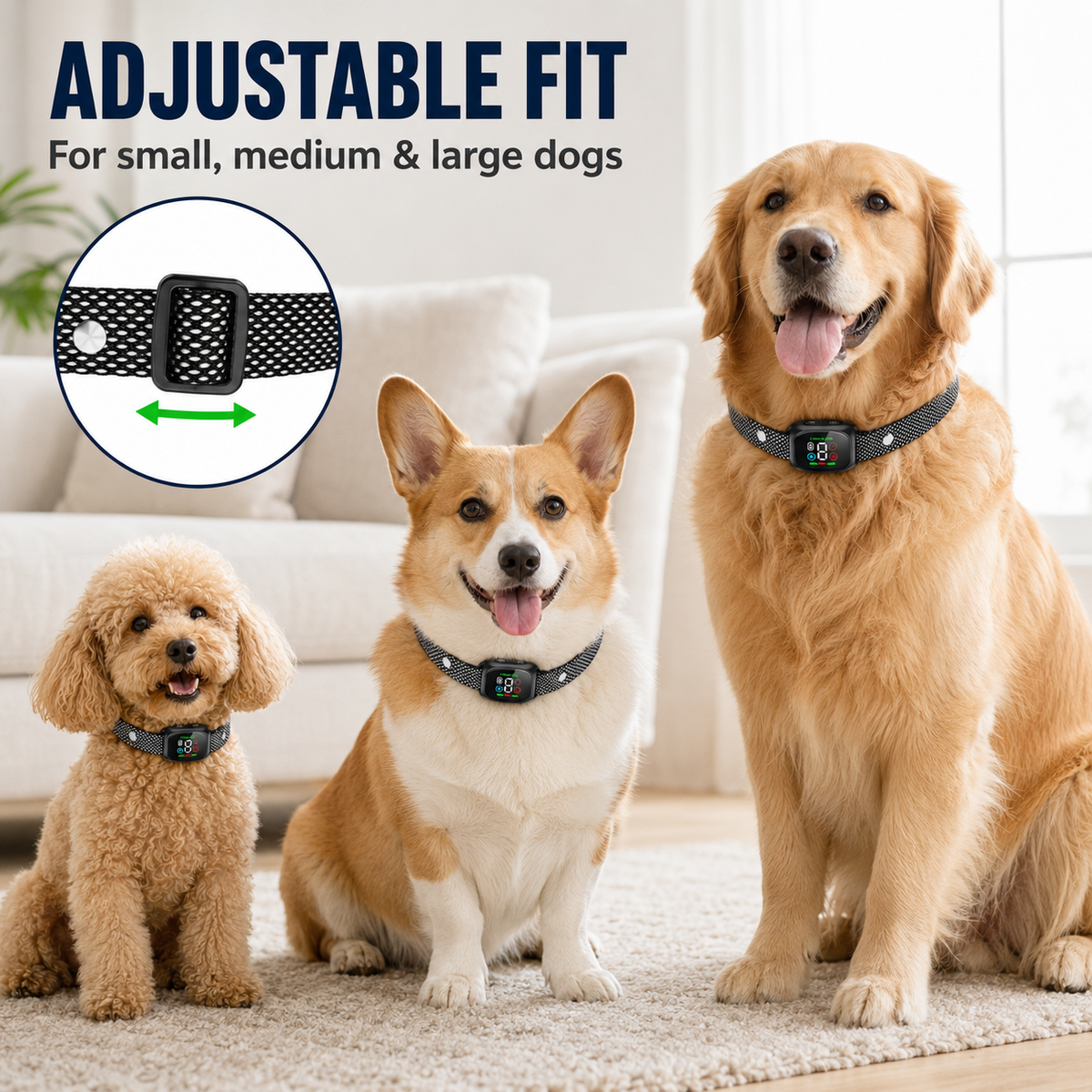 🛡️🐾 52% OFF! Anti Bark Collar – Smart anti‑false triggering filters out other barks. IP67 waterproof & USB rechargeable – worry‑free training anywhere! 💦✅