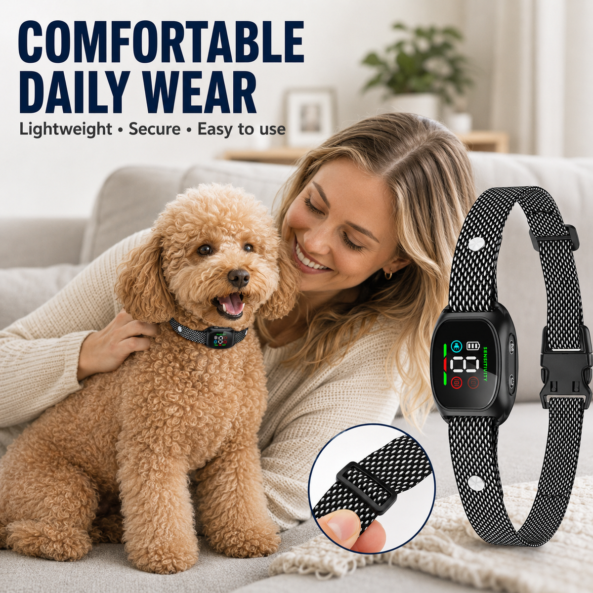 🛡️🐾 52% OFF! Anti Bark Collar – Smart anti‑false triggering filters out other barks. IP67 waterproof & USB rechargeable – worry‑free training anywhere! 💦✅