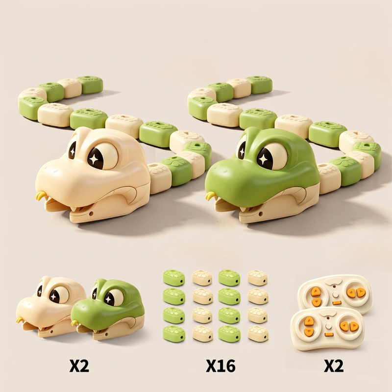 🐍 Save 50%! 🎮 RC Magnetic Snake – Battle game & spliced tail ✨