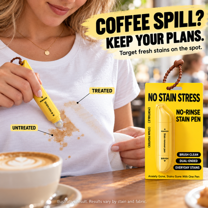 🥳2026 HOT SALE🥳💞50K+ SOLD! 🚗🧽 50% OFF! Portable Dual-Head Stain Remover Pen