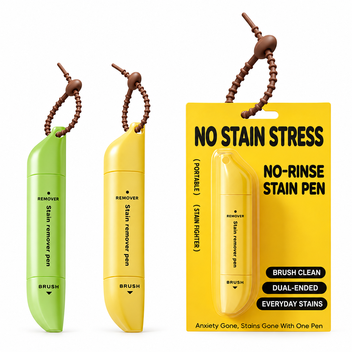 🥳2026 HOT SALE🥳💞50K+ SOLD! 🚗🧽 50% OFF! Portable Dual-Head Stain Remover Pen
